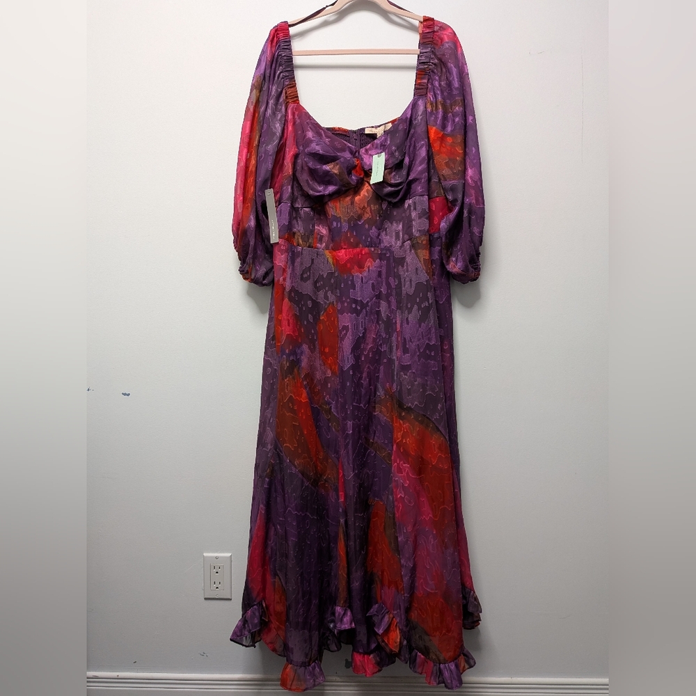 Anthropologie Hutch Ruffle Maxi Dress